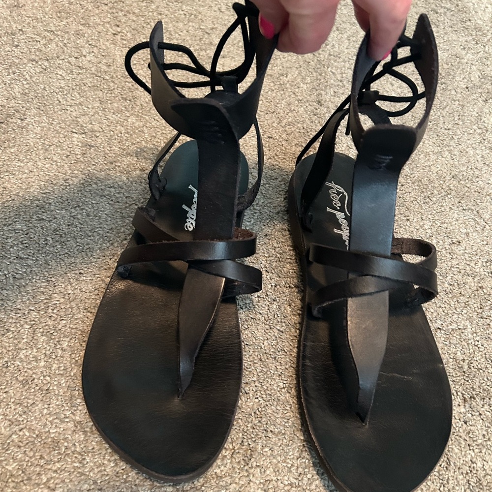 Black Strappy Sandals